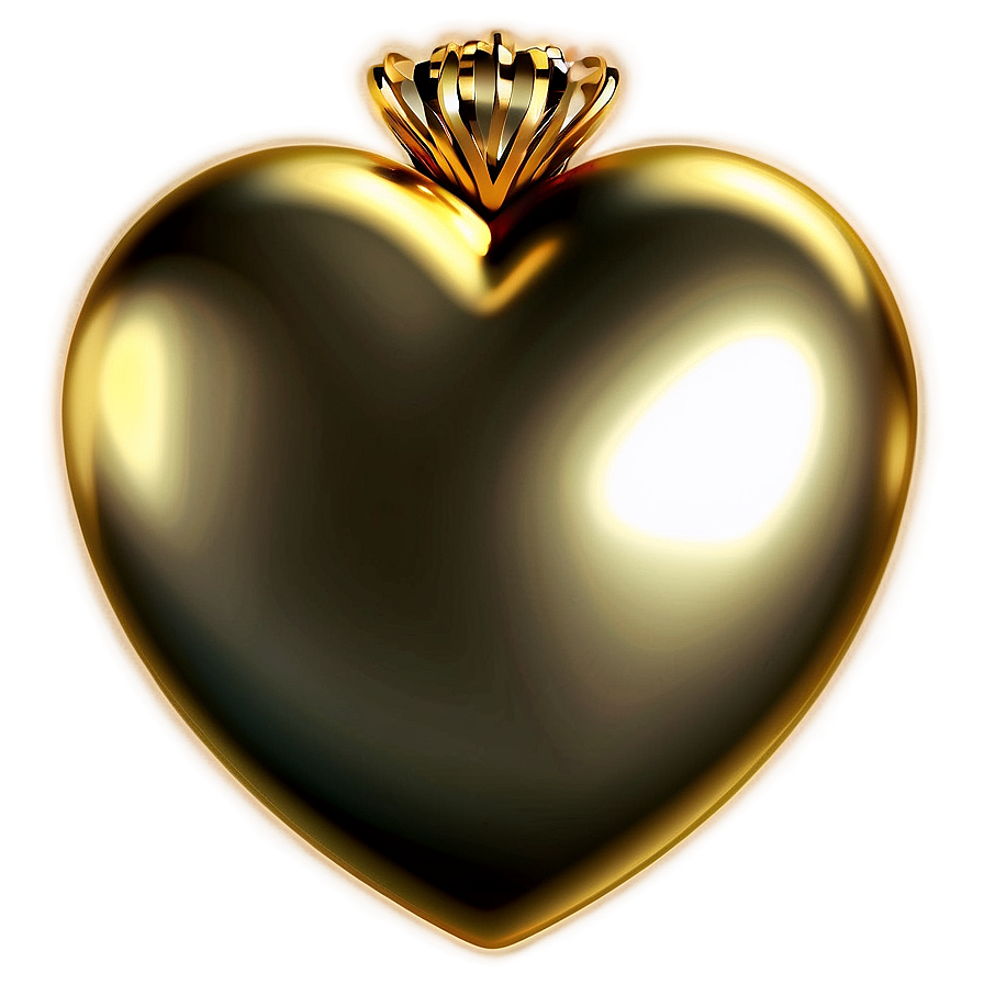 Golden Heart Clipart Luxury Png 40 PNG Image