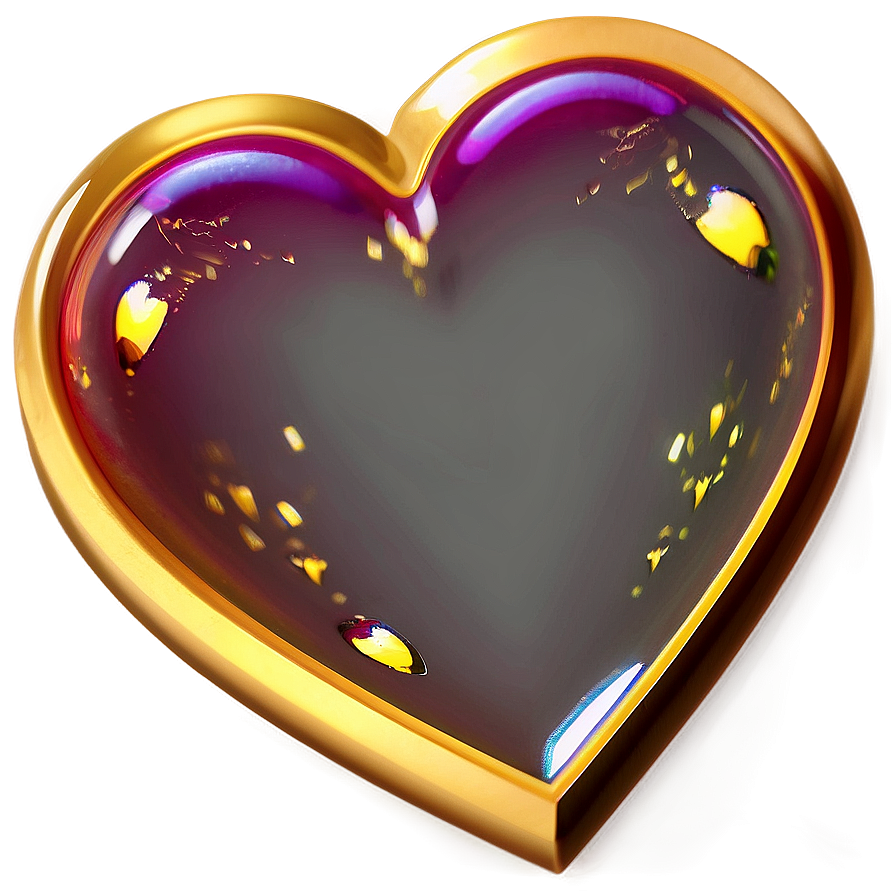 Golden Heart Transparent Png Lev PNG Image