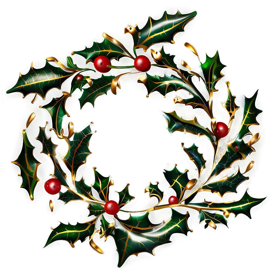 Golden Holly Png Ngn PNG Image