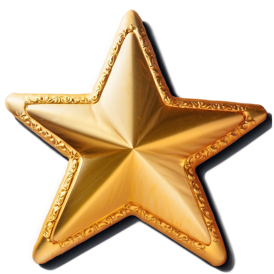 Golden Hollywood Star Png Wlu PNG Image