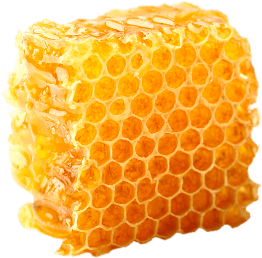 Golden Honeycomb Texture PNG Image