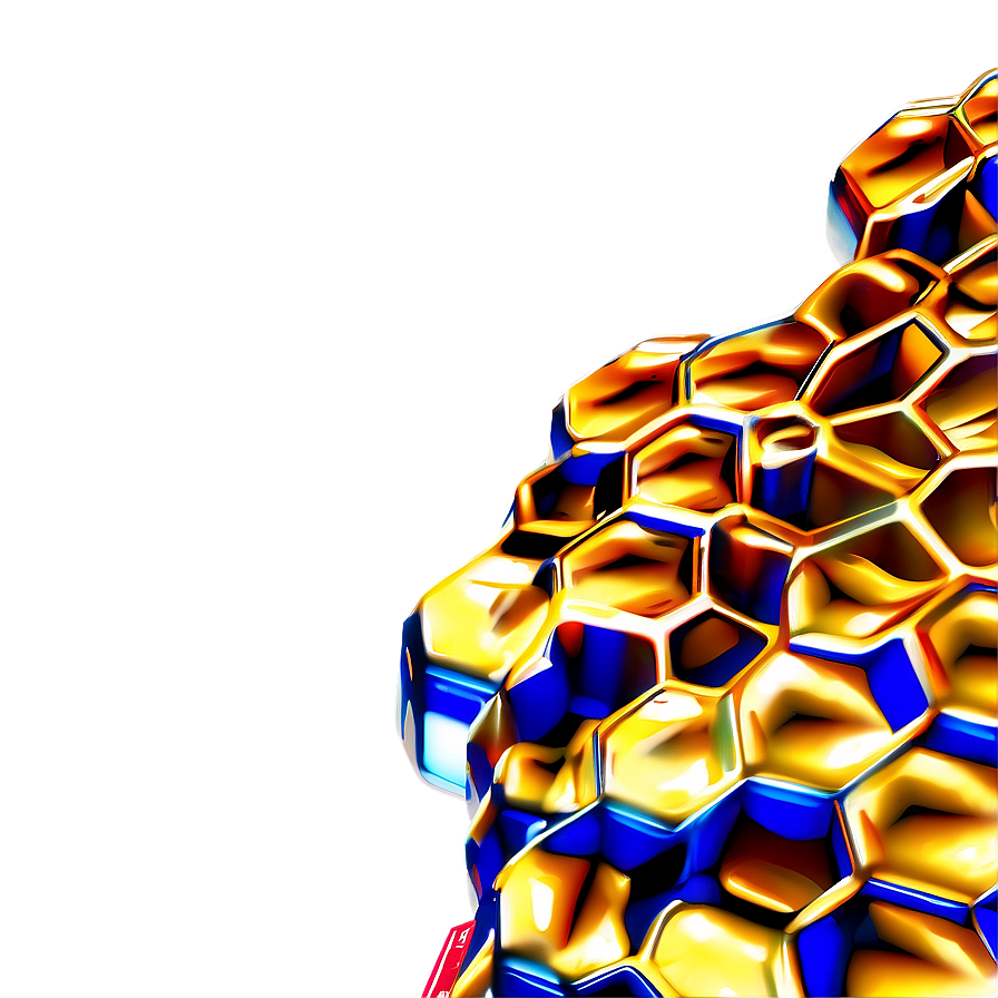 Golden Honeycomb Texture Png 05232024 PNG Image