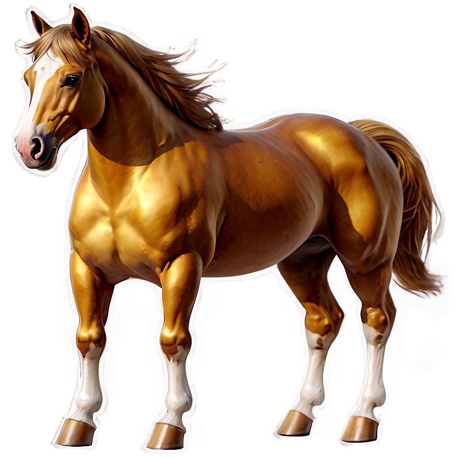 Golden Horse Png Mpi11 PNG Image