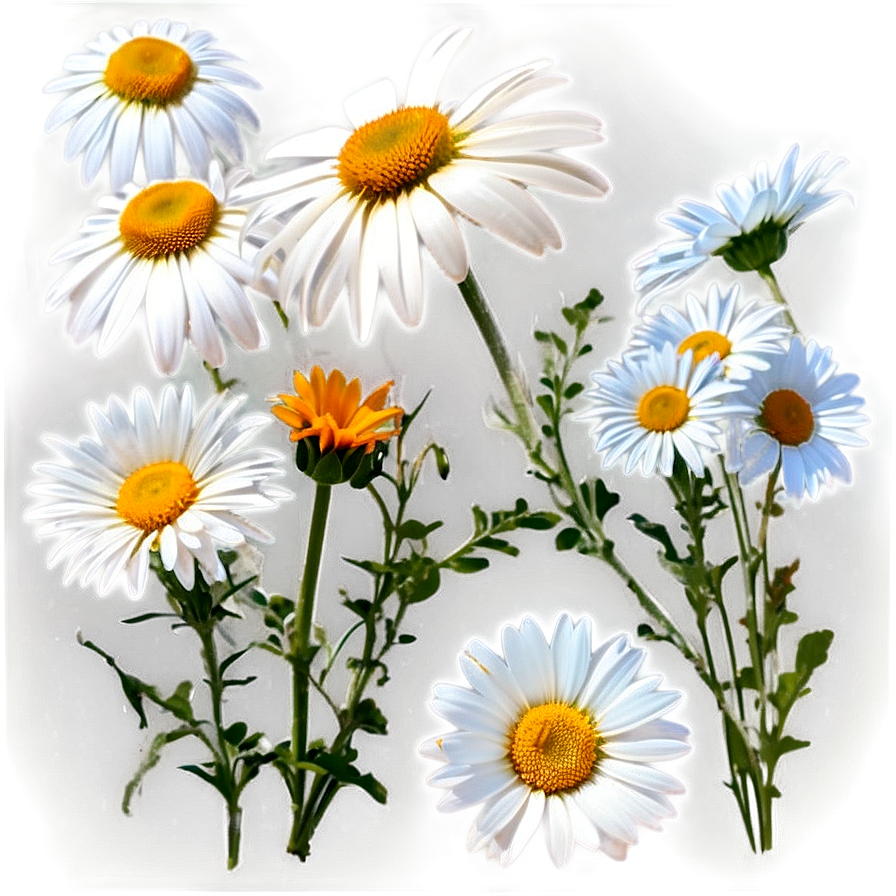 Golden Hour Daisies Png Bqr10 PNG Image