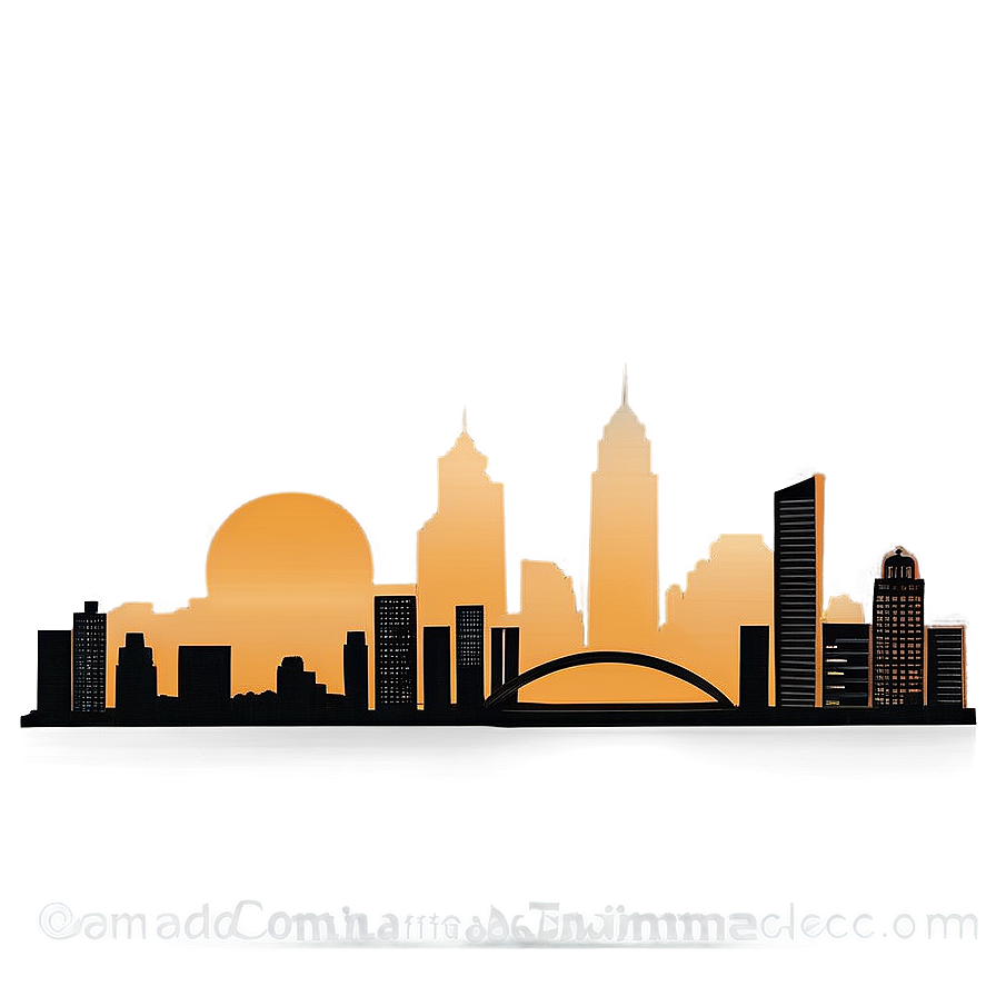 Golden Hour Skyline Png 75 PNG Image