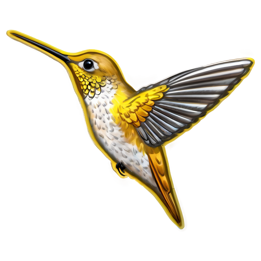 Golden Hummingbird Png Ifm PNG Image