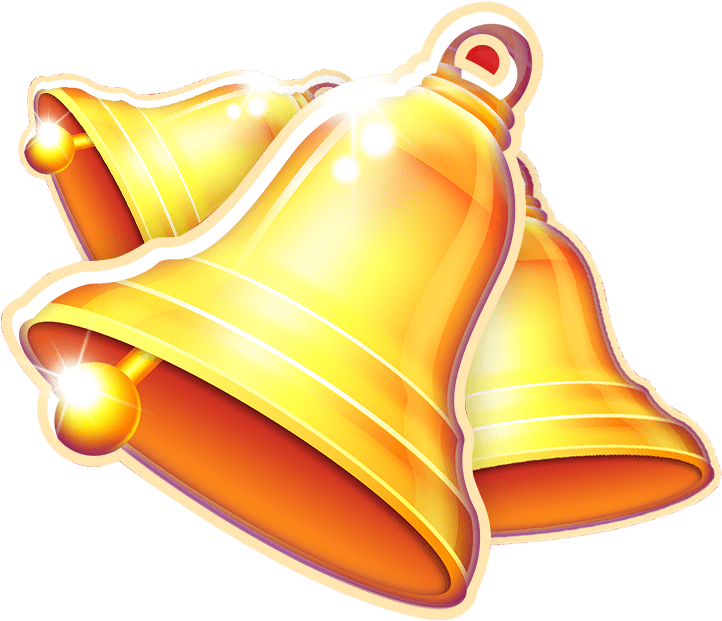 Golden Jackpot Bells PNG Image