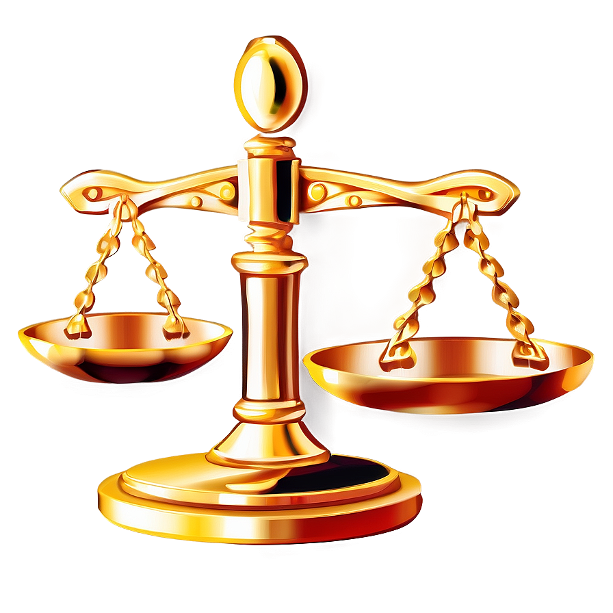 Golden Justice Scale Png 06132024 PNG Image