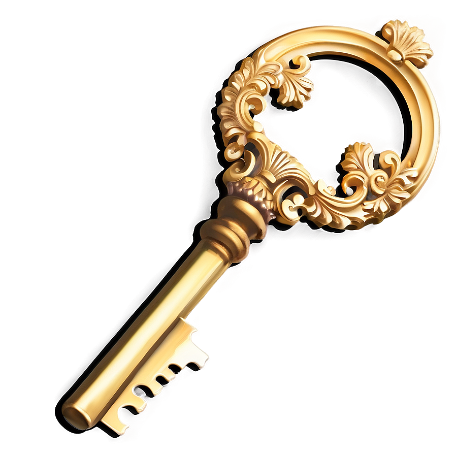 Golden Key Png 92 PNG Image