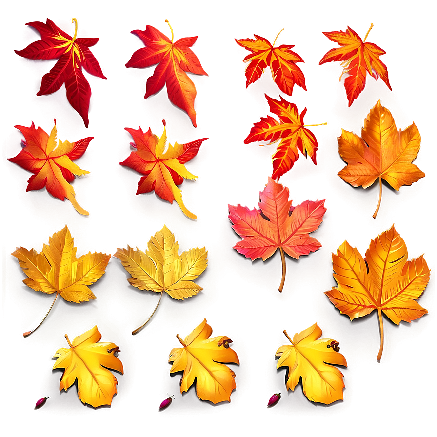 Golden Leaves Falling Png 51 PNG Image