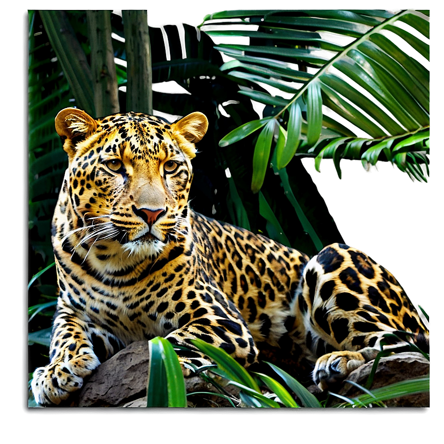 Golden Leopard In Jungle Png 55 PNG Image