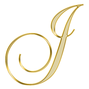 Golden Letter A Design PNG Image