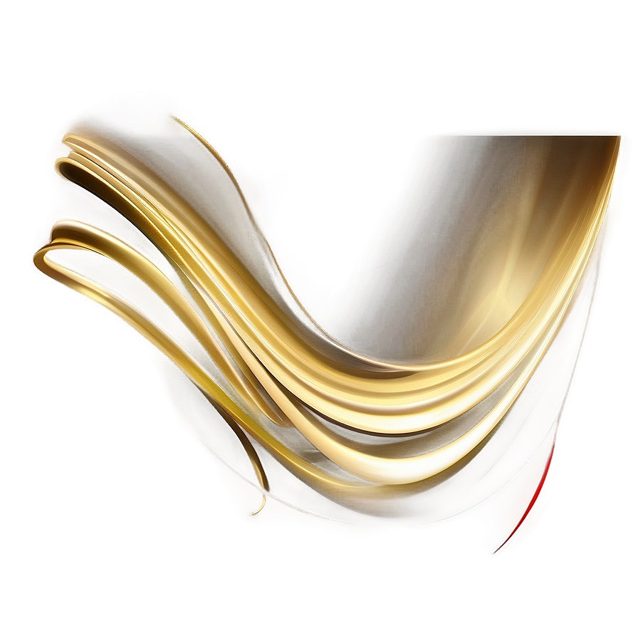 Golden Line Abstract Swirl Png Yno PNG Image