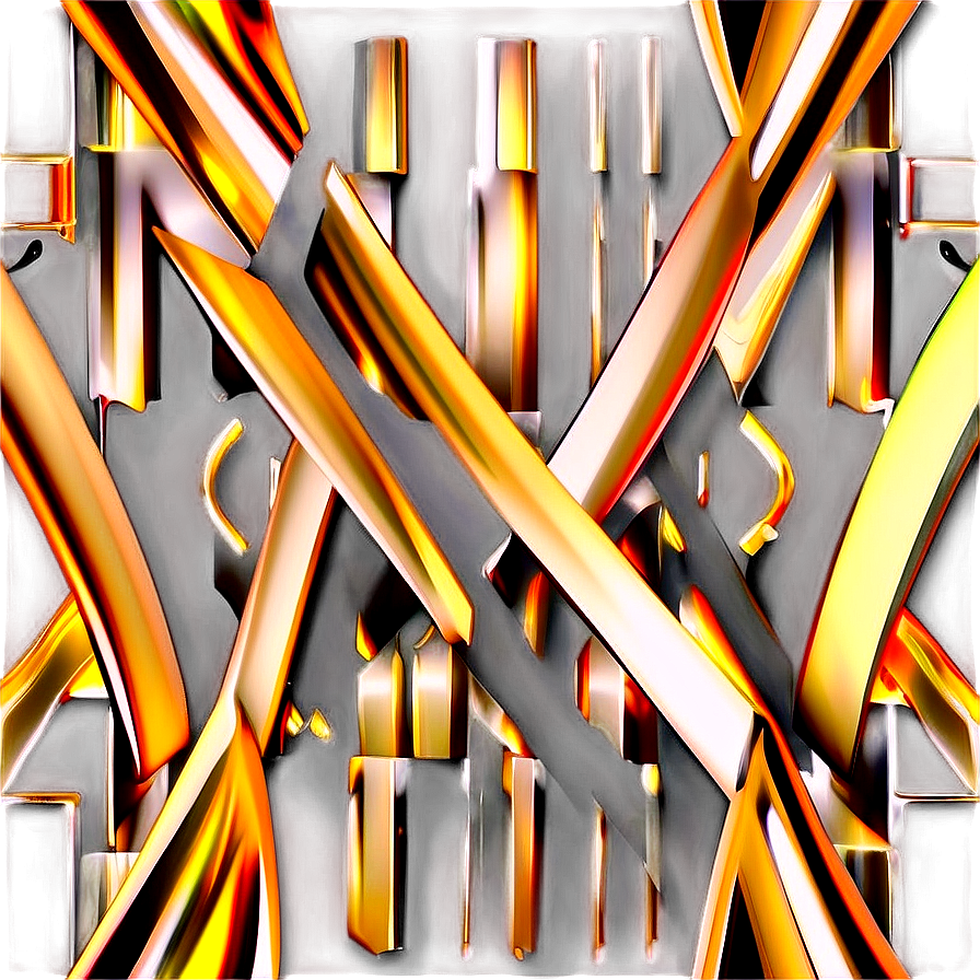 Golden Line Geometric Shape Png Poh74 PNG Image