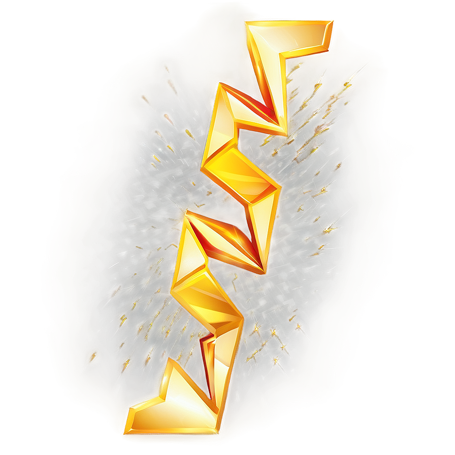 Golden Line Lightning Bolt Png Wao39 PNG Image