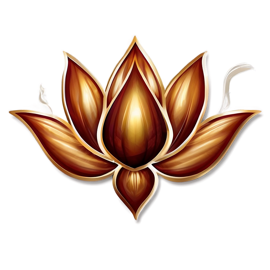 Golden Lotus Flower Png 27 PNG Image