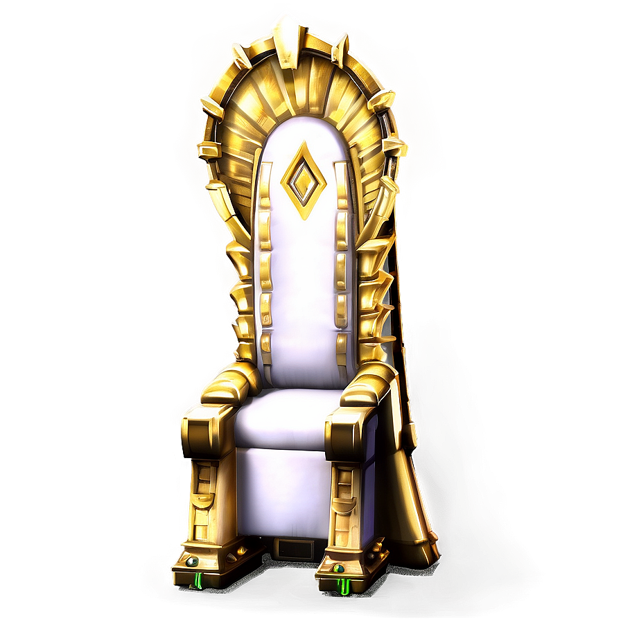 Golden Monarch Throne Png Xoi PNG Image