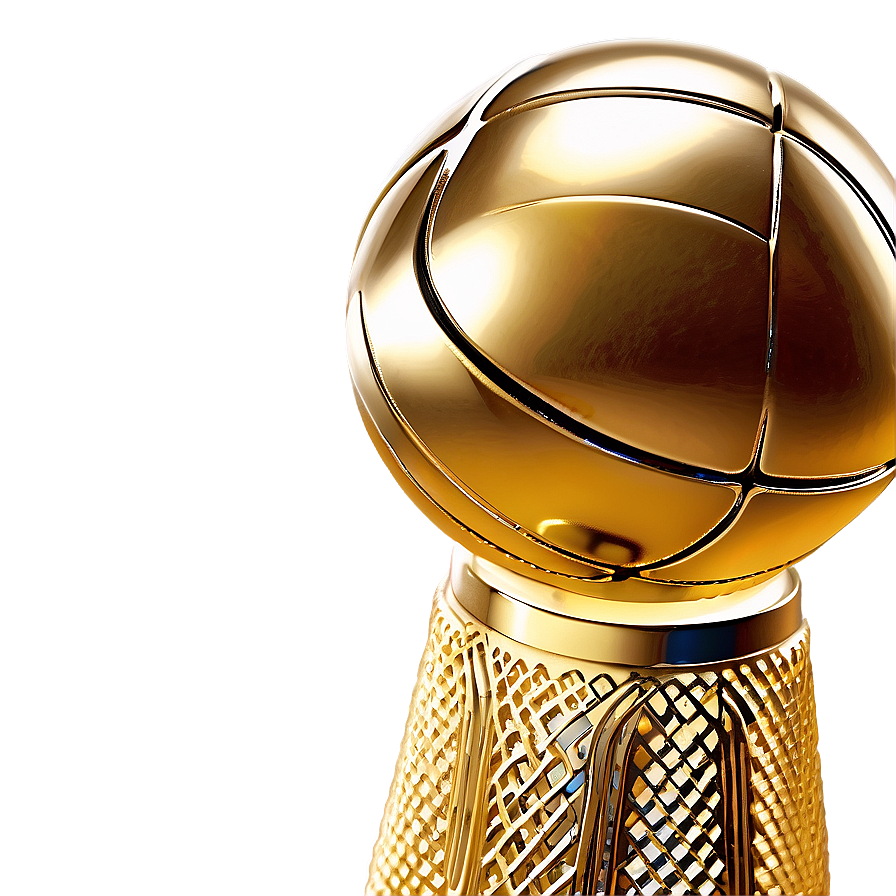 Golden Nba Finals Trophy Png Bbl PNG Image