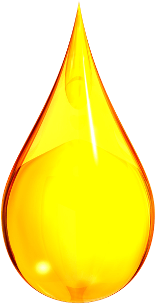 Golden Oil Drop Graphic PNG Image