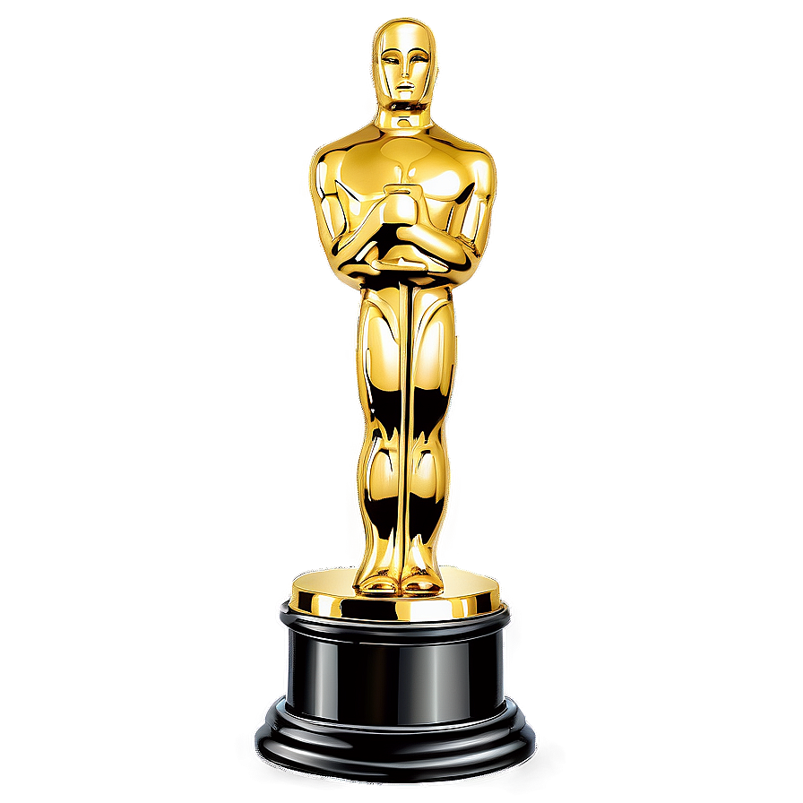 Golden Oscar Trophy Png Rub14 PNG Image