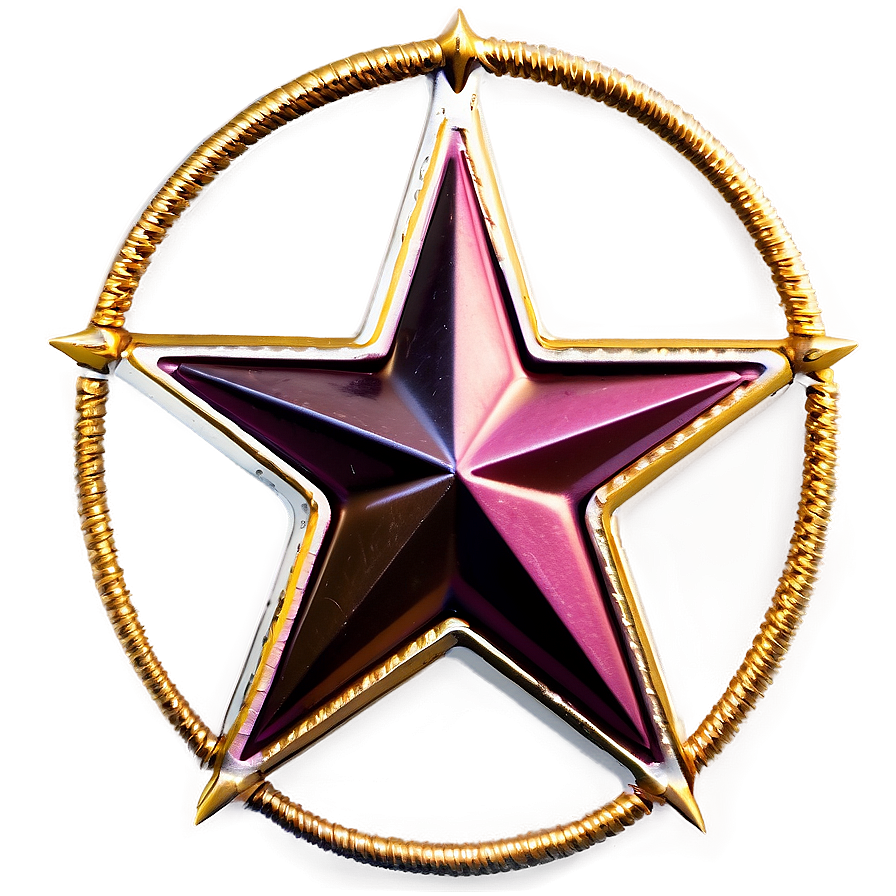 Golden Pentagram Image Png Inl36 PNG Image