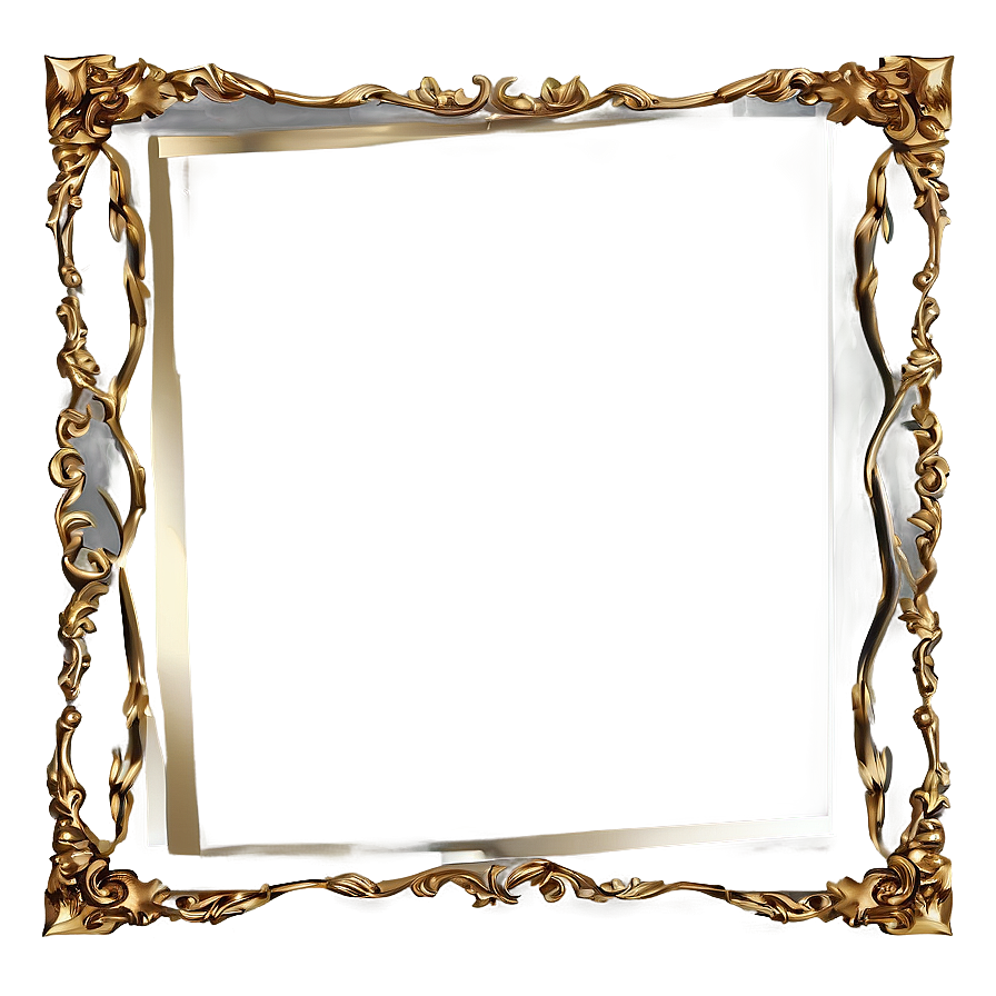 Golden Photo Frame Png 05042024 PNG Image