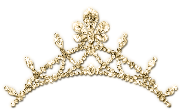 Golden Quinceanera Tiara PNG Image