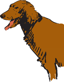 Golden Retriever Silhouette PNG Image