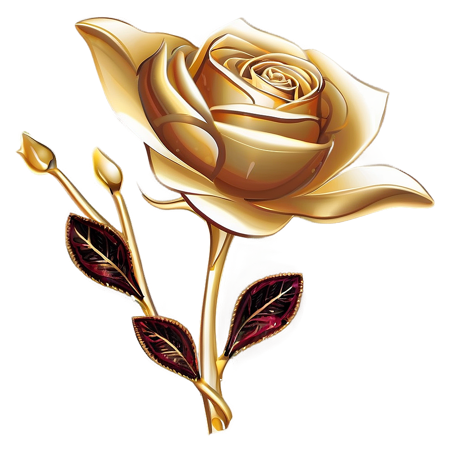 Golden Roses Luxury Png Ccx PNG Image