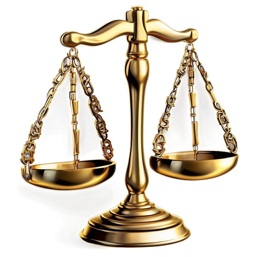 Golden Scales Of Justice Png 06122024 PNG Image