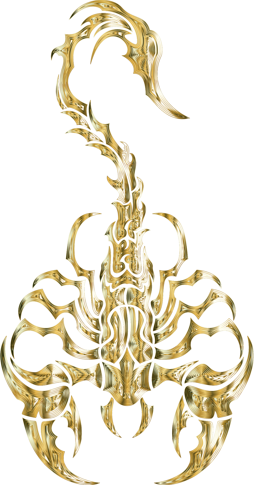 Golden_ Scorpion_ Artwork PNG Image