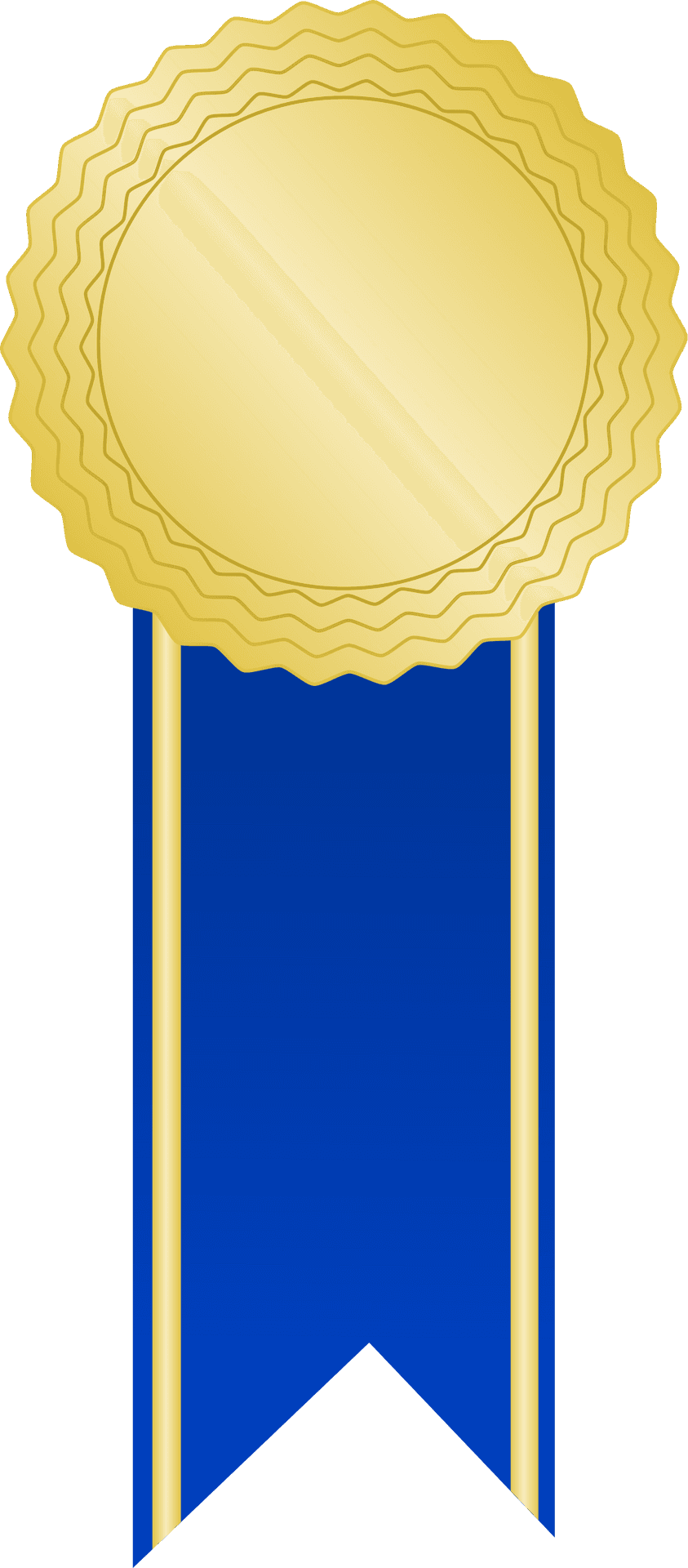 Golden Seal Award Ribbon PNG Image