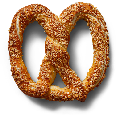 Golden Sesame Pretzel Isolated.png PNG Image