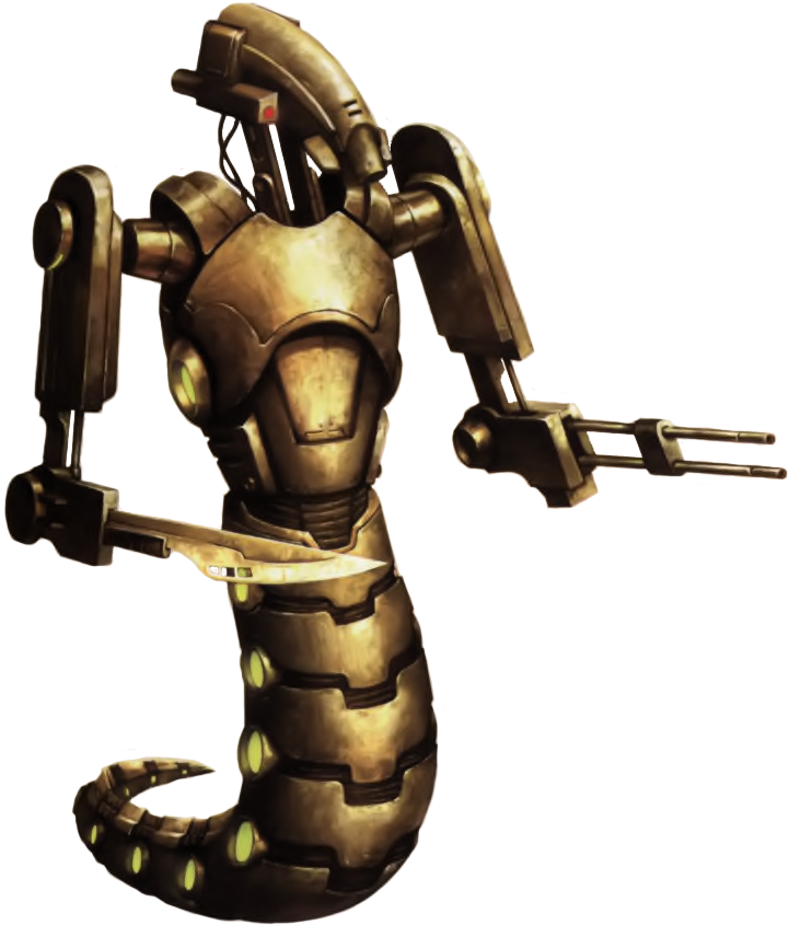 Golden_ Snake_ Robot PNG Image