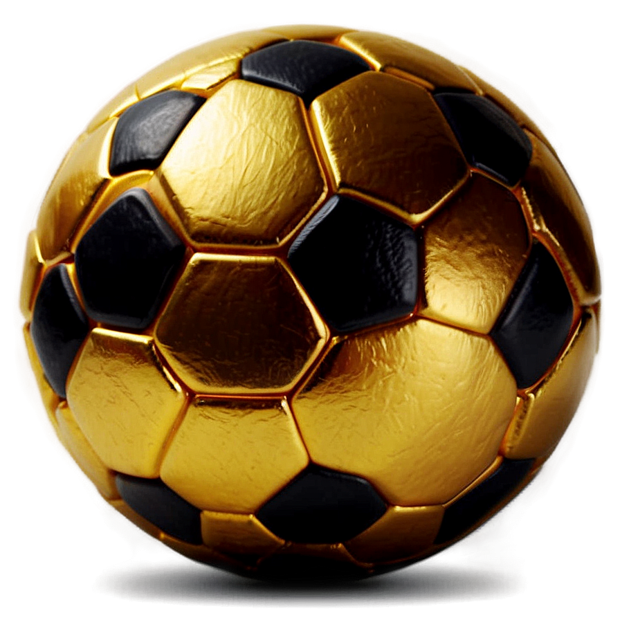 Golden Soccer Ball Png Wgw29 PNG Image