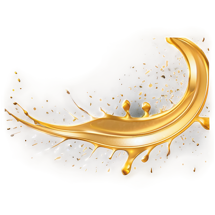 Golden Splatter Luxury Png 33 PNG Image