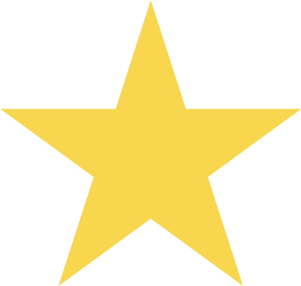 Golden Star Clipart PNG Image