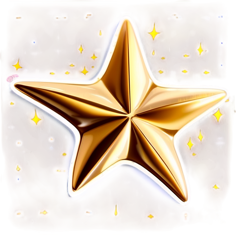 Golden Star Clipart Png 06122024 PNG Image