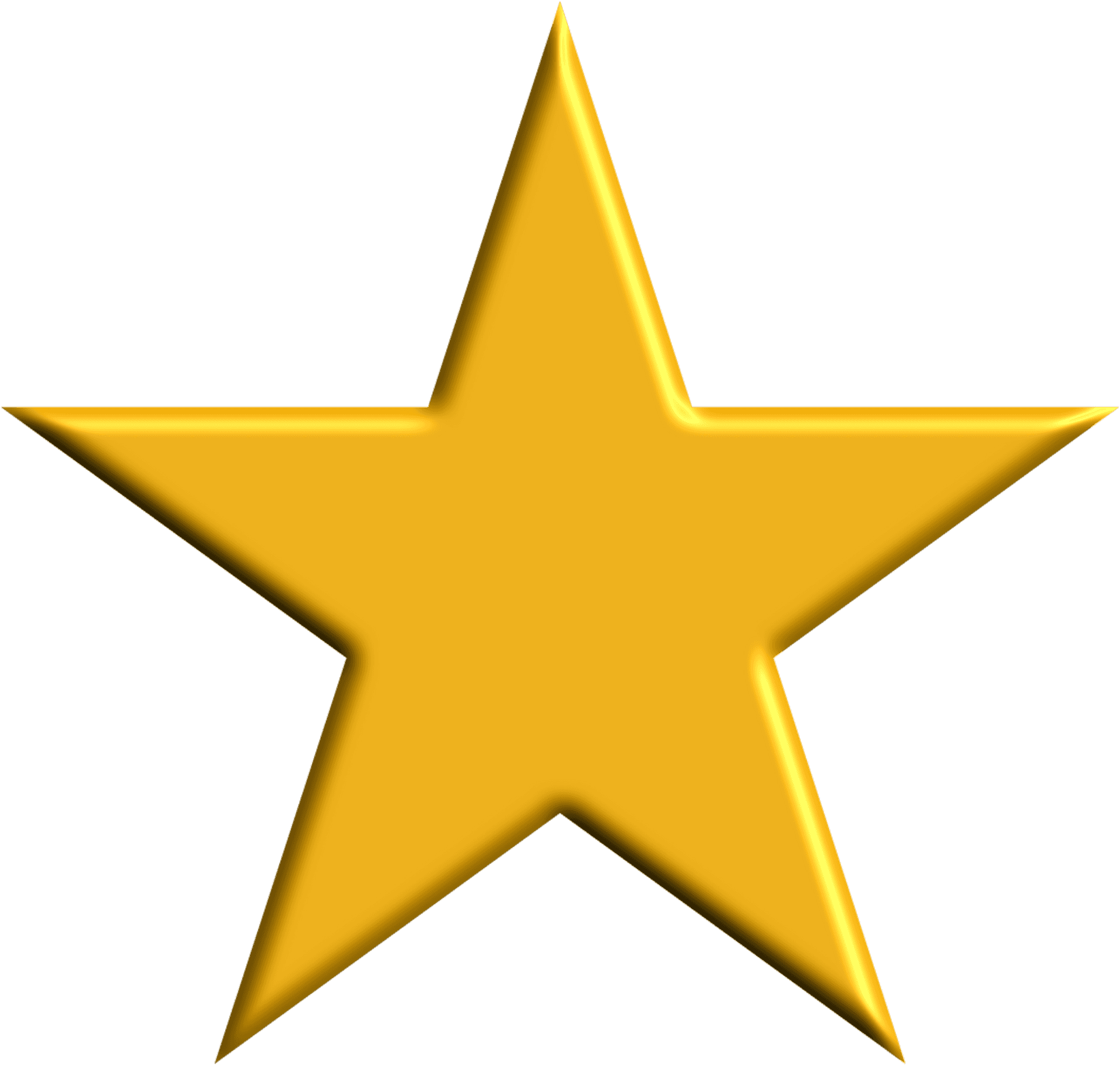 Golden Star Icon PNG Image