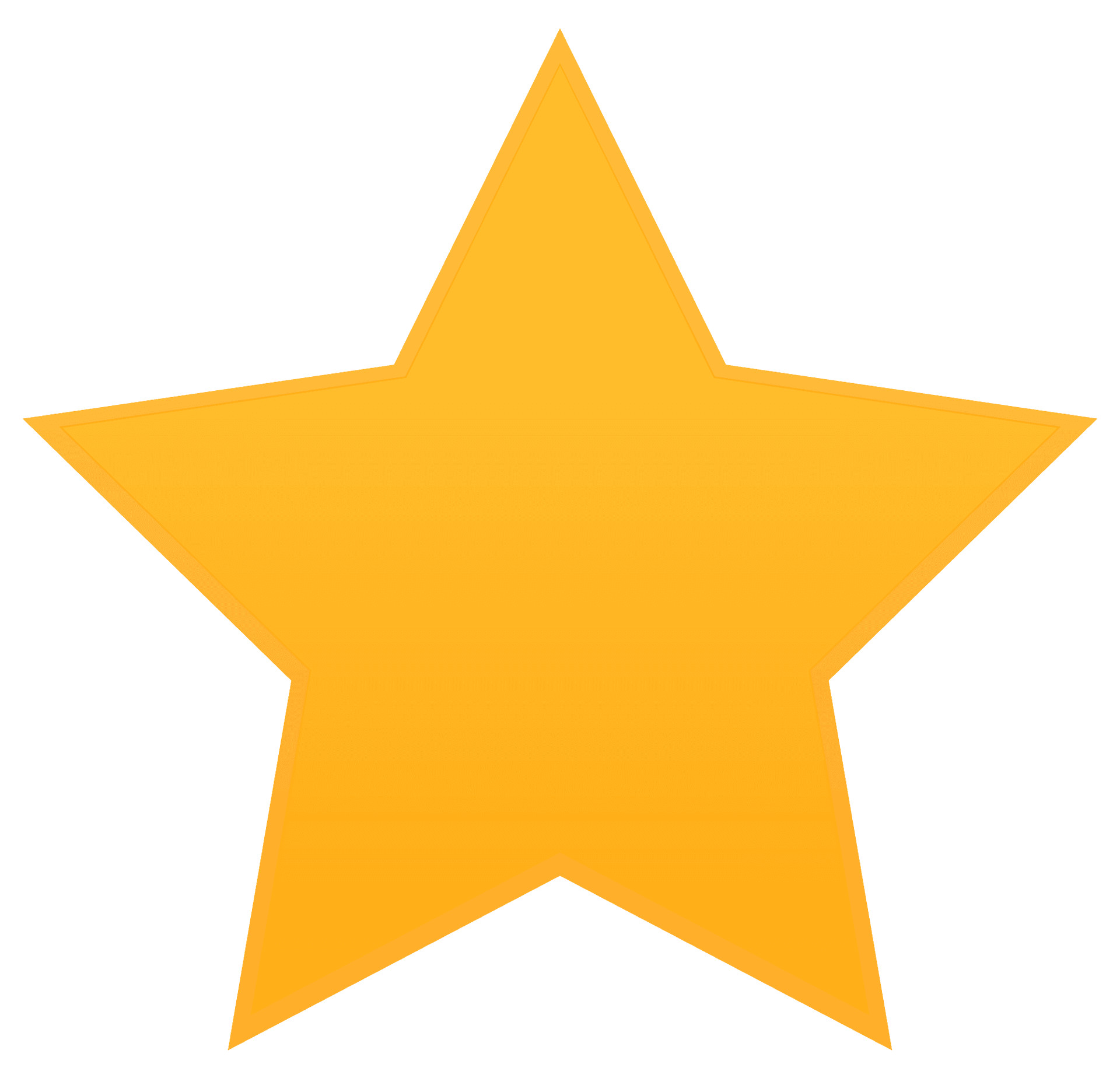 Golden Star Icon PNG Image