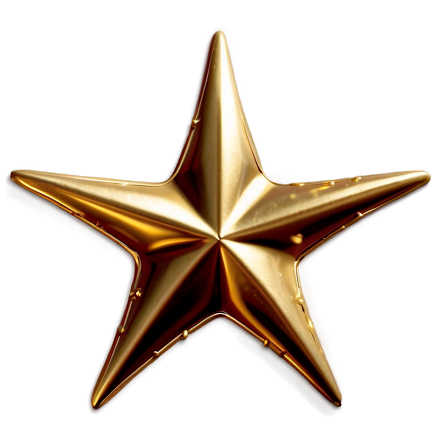 Golden Star Transparent Png 6 PNG Image