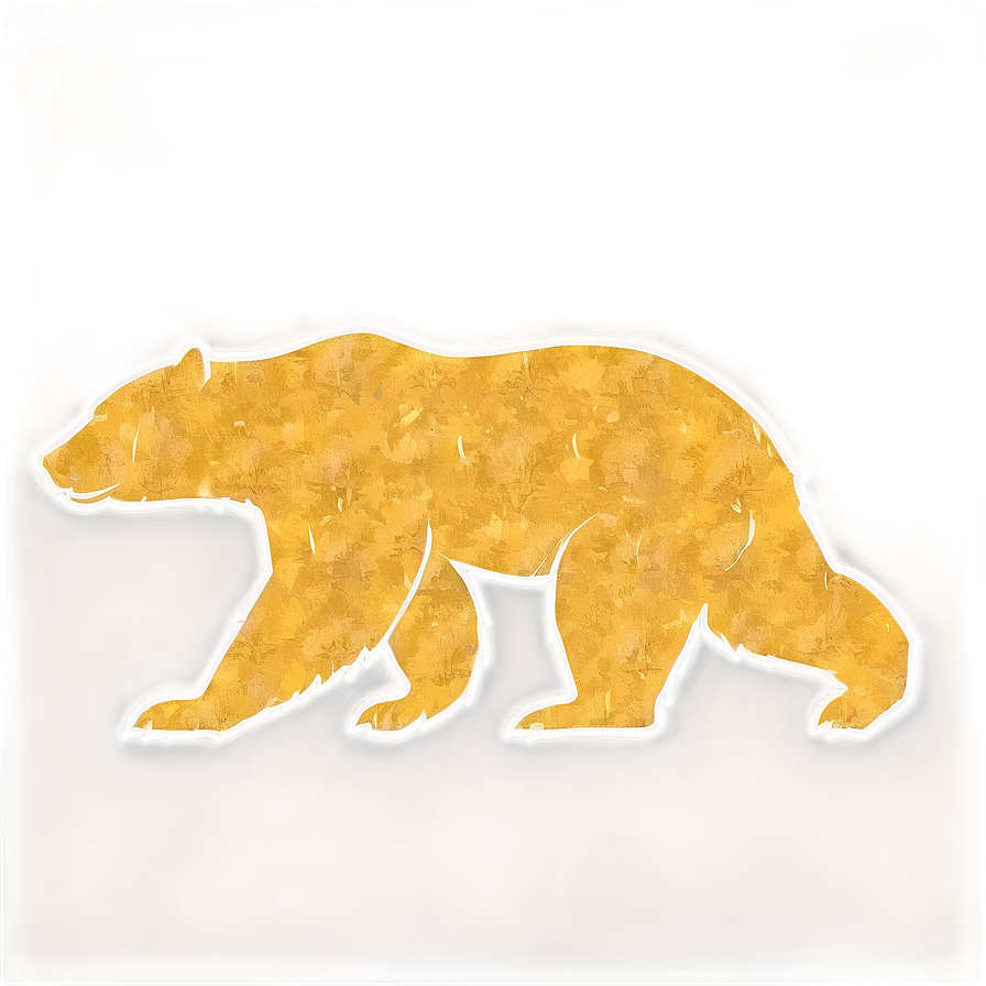 Golden State California Bear Png 06262024 PNG Image