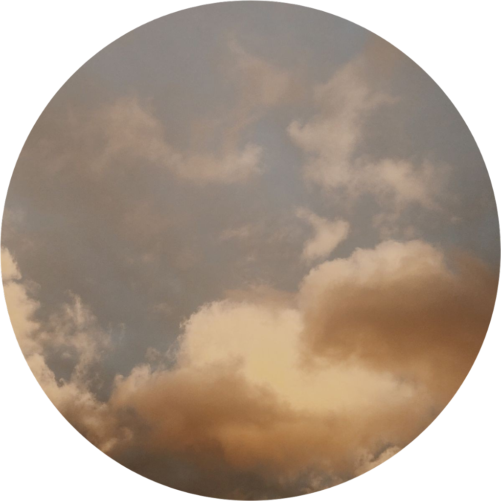 Golden_ Sunset_ Clouds_ Circle PNG Image