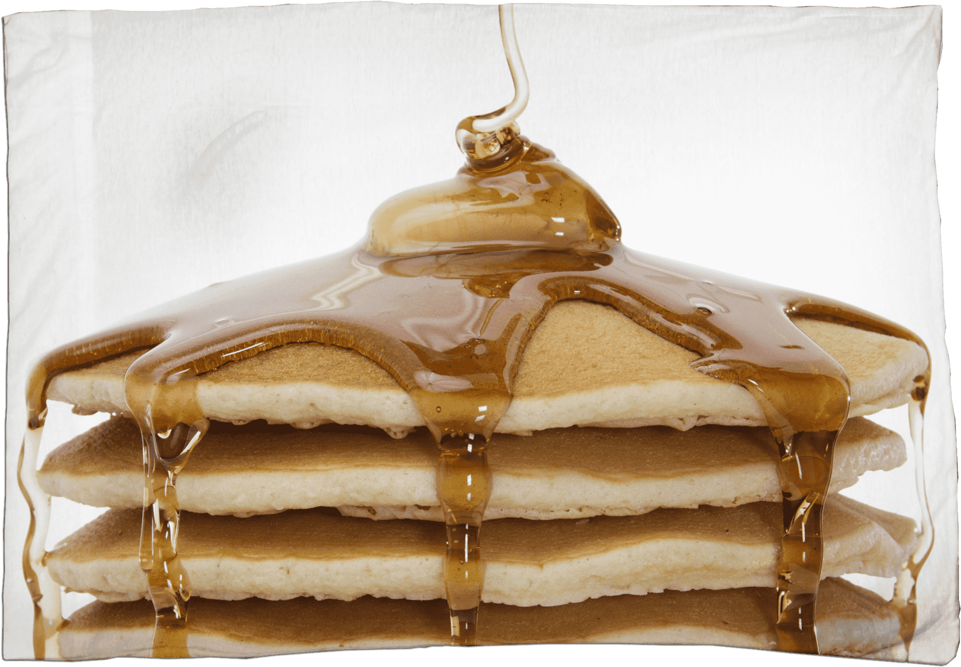 Golden Syrup Drizzleon Stackof Pancakes PNG Image