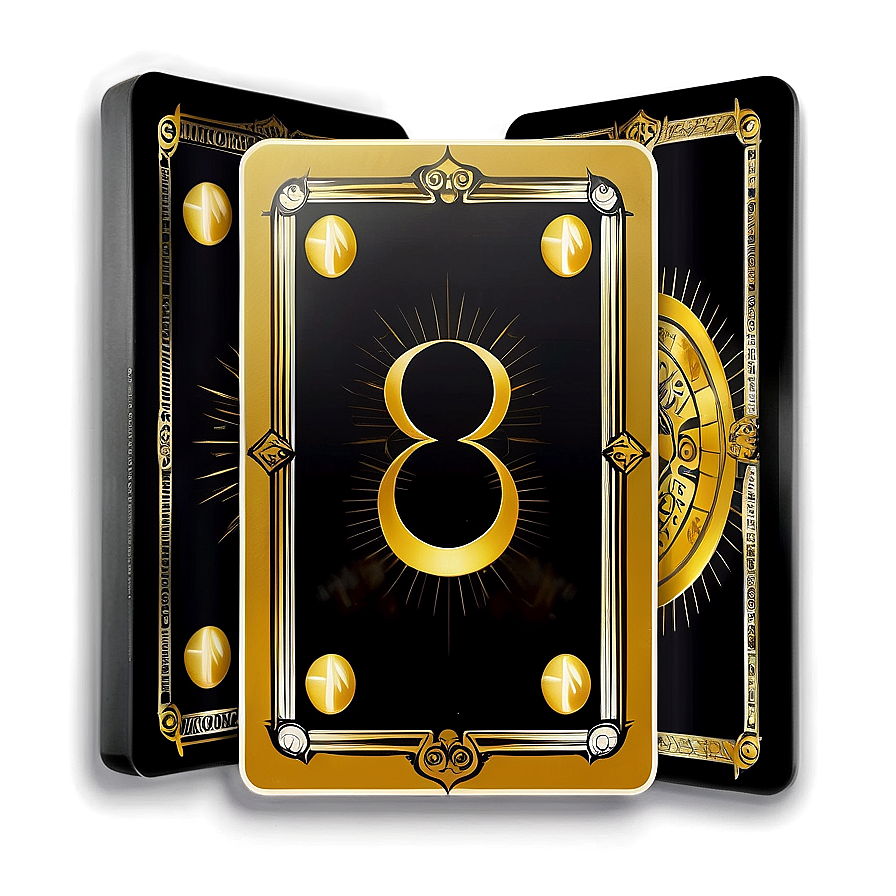 Golden Tarot Cards Png Khb PNG Image