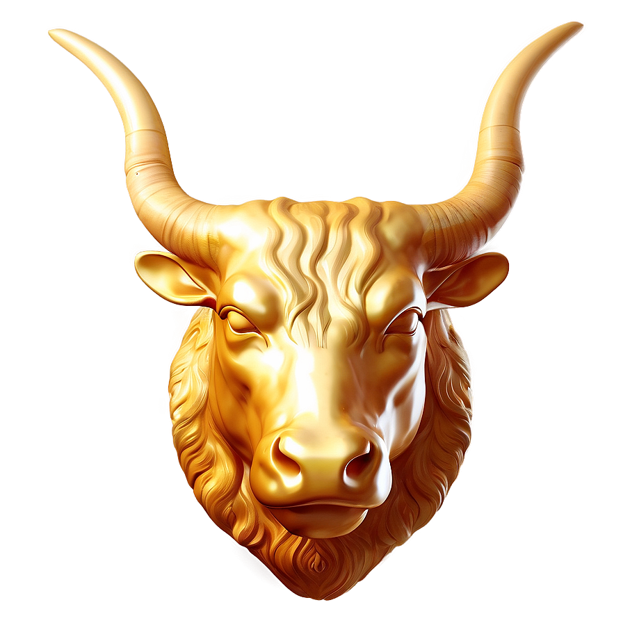 Golden Taurus Illustration Png Jwh PNG Image