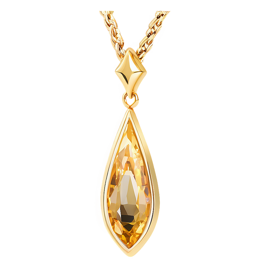 Golden Teardrop Jewelry Png 05252024 PNG Image