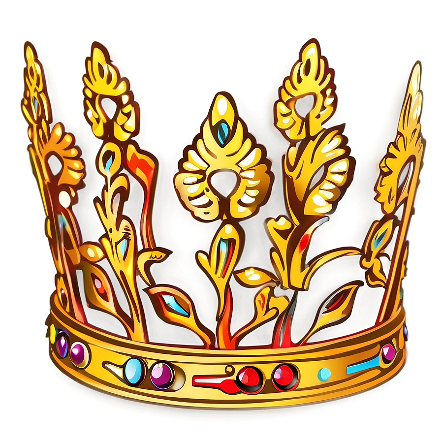 Golden Tiara Outline Png 05252024 PNG Image