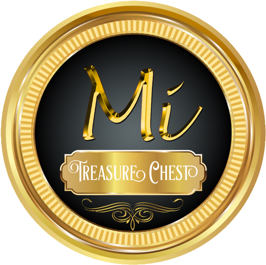 Golden Treasure Chest Logo PNG Image