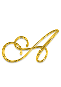 Golden Treble Clef Artwork PNG Image